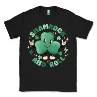 Black shamrock and roll Classic Tee - MaliasSmallBusiness