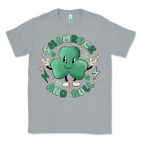Heather Grey shamrock and roll Classic Tee - MaliasSmallBusiness