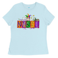 Baby Blue nurse mardi gras Ladies Tee - RacoonDesign