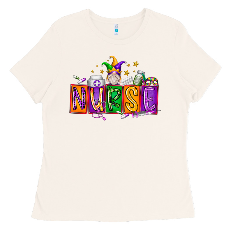 Nurse Mardi Gras Ladies Tee by RacoonDesign | Teevron