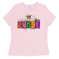 Bubblegum Pink nurse mardi gras Ladies Tee - RacoonDesign