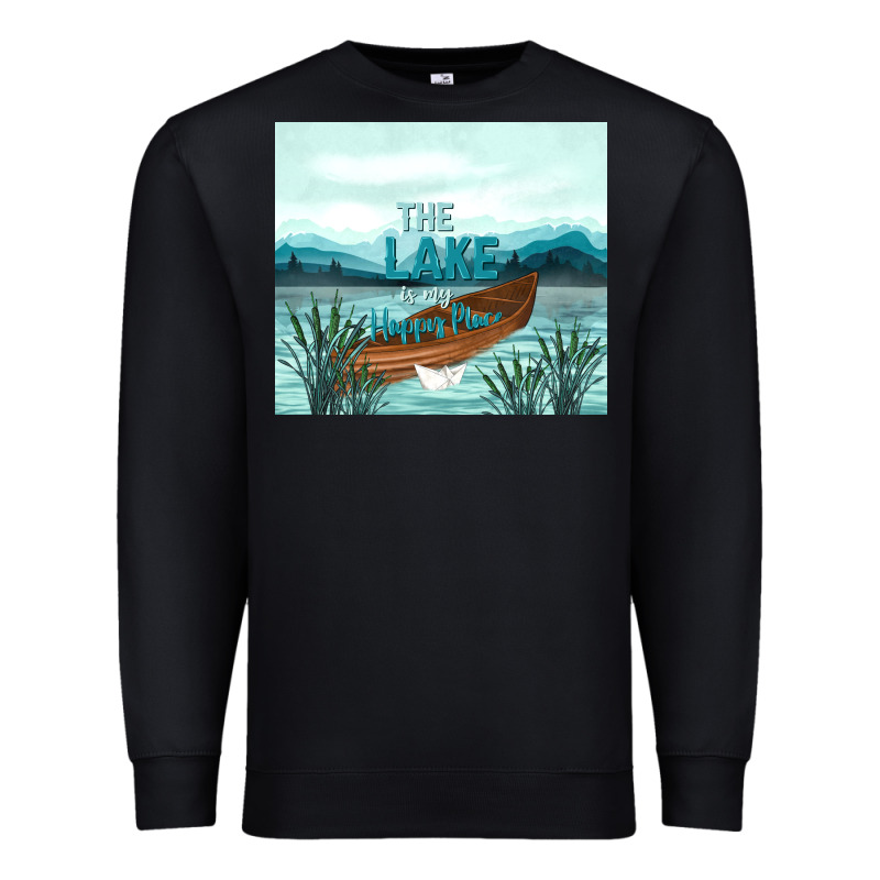 The Lake Is My Happy Place Premium Sweatshirt by TumblerDesignByShophia | Teevron