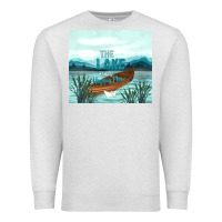 Oatmeal Heather the lake is my happy place Premium Sweatshirt - TumblerDesignByShophia
