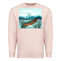 Pale Pink the lake is my happy place Premium Sweatshirt - TumblerDesignByShophia