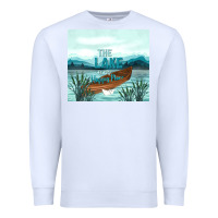 White the lake is my happy place Premium Sweatshirt - TumblerDesignByShophia