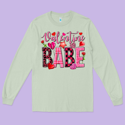 Valentine Babe Long Sleeve Tee Designed By Nancycooperartshop