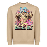 Mushroom Easter Day Cow Heavyweight Sweatshirt - NancyCooperArtShop