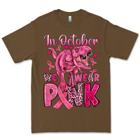 Cacao in october we wear pink dinosaur Premium Tee - JahusDesignShop