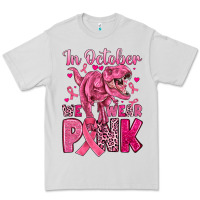 Dove Grey in october we wear pink dinosaur Premium Tee - JahusDesignShop