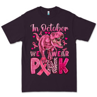 Plum in october we wear pink dinosaur Premium Tee - JahusDesignShop
