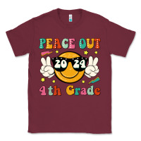 Burgundy peace out 2024 4th grade Classic Tee - JahusDesignShop