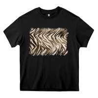 Black brown zebra pattern background Heavy Core Tee - BarkalooDesign