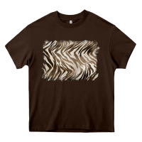 Chocolate Brown brown zebra pattern background Heavy Core Tee - BarkalooDesign