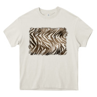 Cream brown zebra pattern background Heavy Core Tee - BarkalooDesign