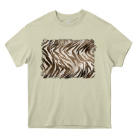 Mossy brown zebra pattern background Heavy Core Tee - BarkalooDesign