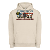 Pigment French Oak It's the guts and it's the glory a hundred stripes Urban Hoodie - FaDigitalArtStudio
