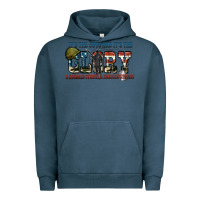 Pigment Midnight Navy It's the guts and it's the glory a hundred stripes Urban Hoodie - FaDigitalArtStudio