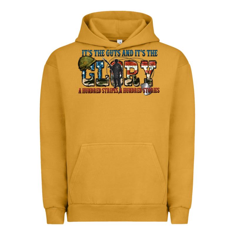 It's The Guts And It's The Glory A Hundred Stripes Urban Hoodie by FaDigitalArtStudio | Teevron