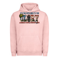 Pigment Salmon It's the guts and it's the glory a hundred stripes Urban Hoodie - FaDigitalArtStudio