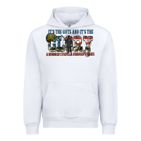 White It's the guts and it's the glory a hundred stripes Urban Hoodie - FaDigitalArtStudio