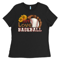 Black live love baseball Ladies Tee - HRA Design Shop