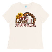 Bone live love baseball Ladies Tee - HRA Design Shop