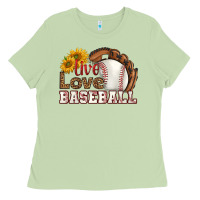 Matcha live love baseball Ladies Tee - HRA Design Shop