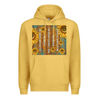 Antique Gold self reminders with sunflowers Premium Hoodie - TumblerDesignByShophia