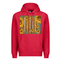 Cardinal self reminders with sunflowers Premium Hoodie - TumblerDesignByShophia