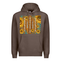 Coffee self reminders with sunflowers Premium Hoodie - TumblerDesignByShophia