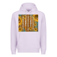 Lilac self reminders with sunflowers Premium Hoodie - TumblerDesignByShophia