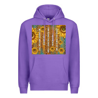 Purple self reminders with sunflowers Premium Hoodie - TumblerDesignByShophia