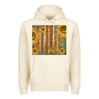 Sandshell self reminders with sunflowers Premium Hoodie - TumblerDesignByShophia
