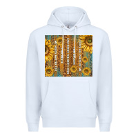 White self reminders with sunflowers Premium Hoodie - TumblerDesignByShophia