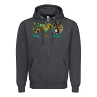 Smoke Peace Love Donkeys Zipper Hoodie - Bettercallsaul