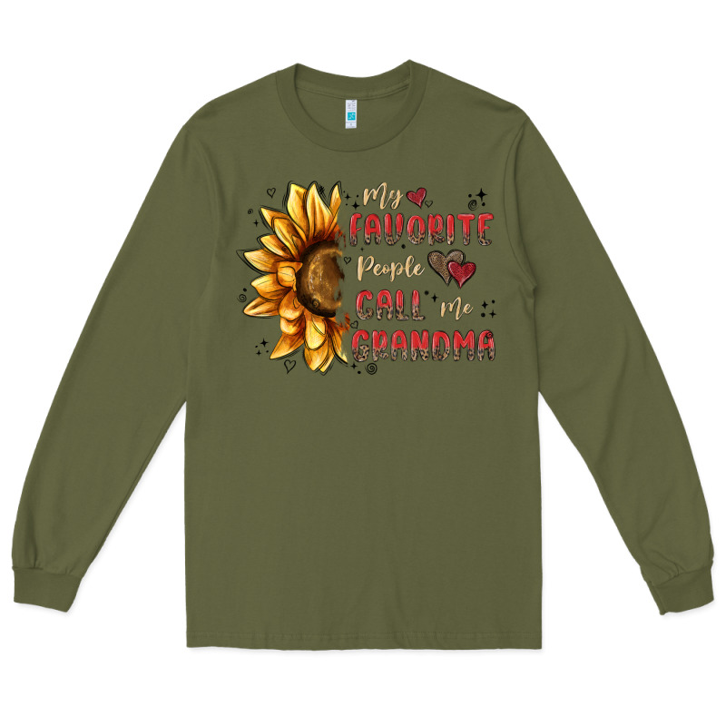 My Favorite People Call Me Grandma Long Sleeve Tee by MaliasSmallBusiness | Teevron