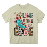 Mossy live on the edge ice skating Heavy Core Tee - FaDigitalArtStudio