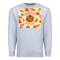 Heather Grey pumpkin spice fall leaves Premium Sweatshirt - TumblerDesignByShophia