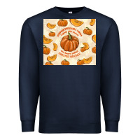 Navy pumpkin spice fall leaves Premium Sweatshirt - TumblerDesignByShophia