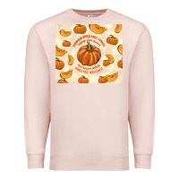 Pale Pink pumpkin spice fall leaves Premium Sweatshirt - TumblerDesignByShophia