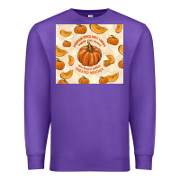 Purple pumpkin spice fall leaves Premium Sweatshirt - TumblerDesignByShophia