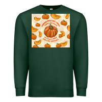 Sports Green pumpkin spice fall leaves Premium Sweatshirt - TumblerDesignByShophia