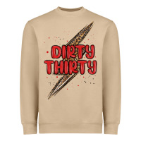 Mushroom dirty thirty lightning bolt Heavyweight Sweatshirt - MaliasSmallBusiness