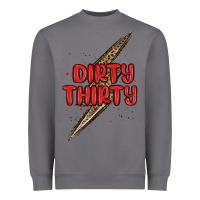 Storm dirty thirty lightning bolt Heavyweight Sweatshirt - MaliasSmallBusiness