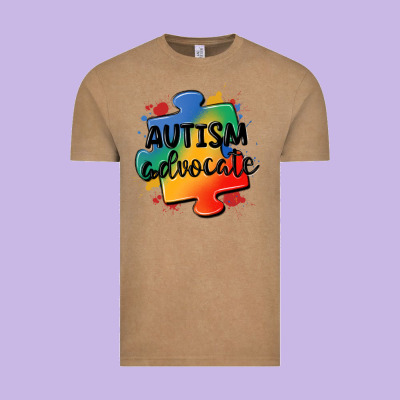 Autism Advocate Vintage Tee Designed By Maliassmallbusiness