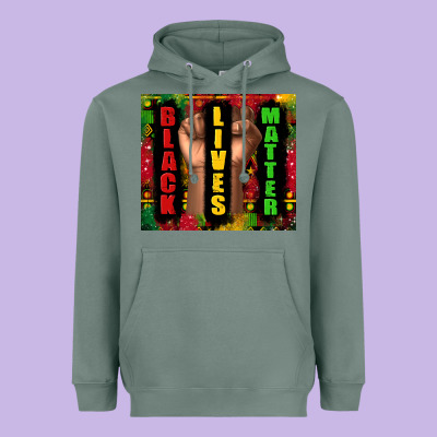 Black Lives Matter Juneteenth Heavyweight Hoodie Designed By Tumblerdesignbyshophia