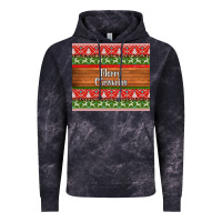 Cloud Black merry christmas knitted reindeer pattern Vintage Hoodie - Jasminsmagicworld