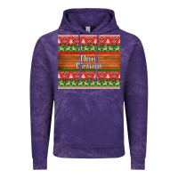 Cloud Purple merry christmas knitted reindeer pattern Vintage Hoodie - Jasminsmagicworld