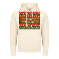 Vintage Artic merry christmas knitted reindeer pattern Vintage Hoodie - Jasminsmagicworld