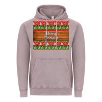 Vintage Zinc merry christmas knitted reindeer pattern Vintage Hoodie - Jasminsmagicworld